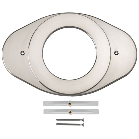 delta shower faucet cover plate|Delta 8.22 in. Renovation Cover Plate in Chrome RP29827